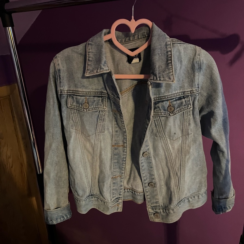 Cute Small Light Blue Denim Jean Jacket